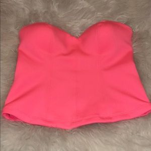 Strapless Scuba top